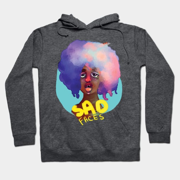 sad faces Hoodie by nazzcat